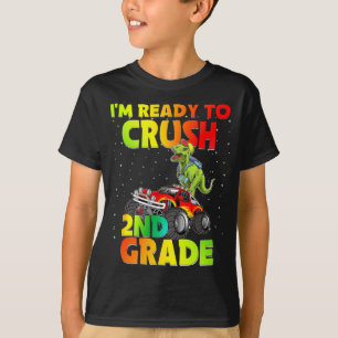 I'm Ready To Crush 2nd Grade Back to school Dinos T-Shirt