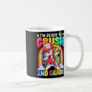 I'm Ready to Crush 2nd Grade Dabbing Unicorn Back  Coffee Mug