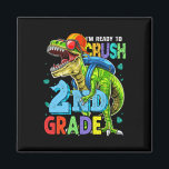 I'm Ready To Crush 2nd Grade Dinosaur Ck To School Magnet<br><div class="desc">I'm Ready To Crush 2nd Grade Dinosaur Ck To School Boy Kid</div>