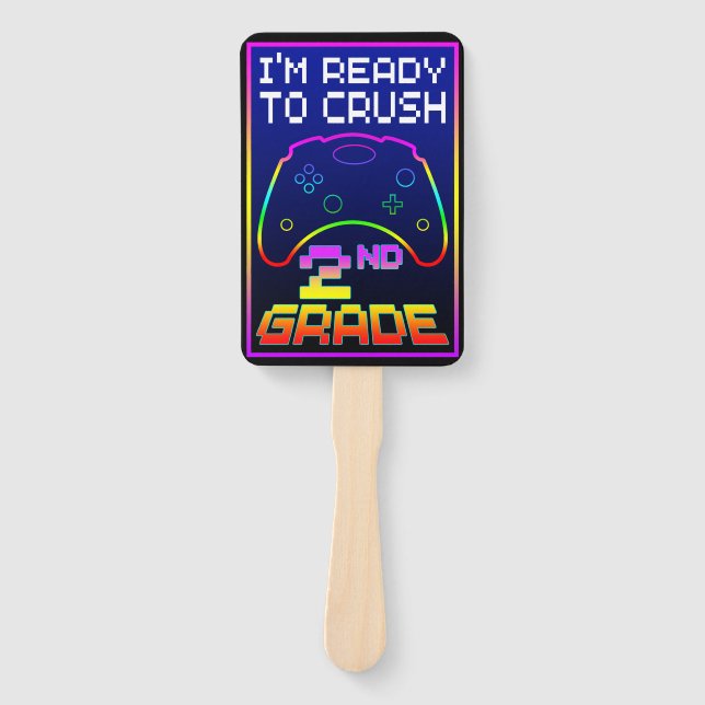 I'M READY TO CRUSH 2nd GRADE Hand Fan (Front)