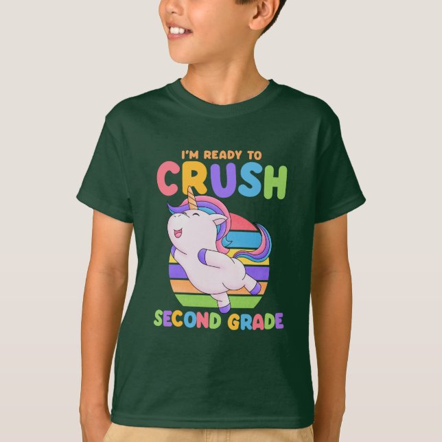 I'm Ready to Crush 2nd Second Grade back to School T-Shirt (Front)