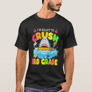 I'm Ready To Crush 3Rd Grade Dabbing Shark Doo Doo T-Shirt