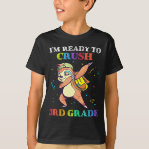 I'm Ready To Crush 3rd Grade Dabbing Sloth Back to T-Shirt
