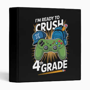I'm Ready to Crush 4th Grade Back to School Gamer Binder