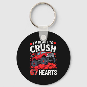 I'm Ready To Crush 67 Hearts Truck Valentines Day  Keychain