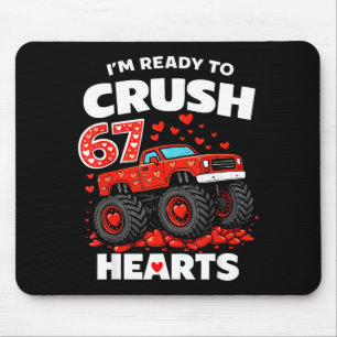 I'm Ready To Crush 67 Hearts Truck Valentines Day Mouse Pad
