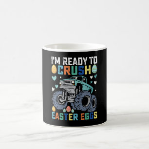 I'm Ready To Crush Easter Eggs Monster Truck Coffee Mug
