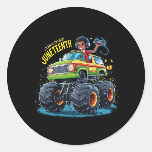I'm Ready To Crush Juneteenth Sticker1  Classic Round Sticker (Front)