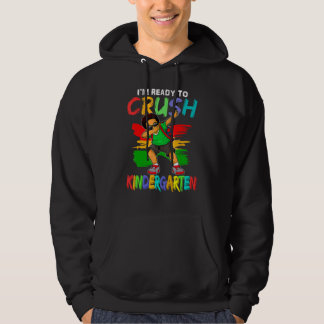 I'm Ready To Crush Kindergarten Black Dab Boys Hoodie