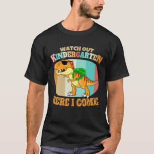 I'm Ready To Crush Kindergarten Dinosaur Back To S T-Shirt
