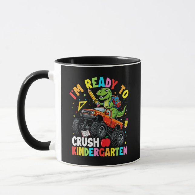 I'm Ready to Crush Kindergarten First Day Mug (Left)