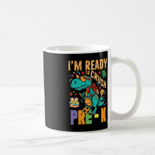 I'm Ready To Crush Pre-K Monster Truck Dino Back t Coffee Mug