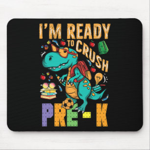 I'm Ready To Crush Pre-k Monster Truck Dino Ck To Mouse Pad