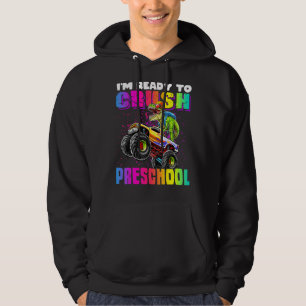 I'm Ready To Crush Preschool Dinosaur Truck Kids Hoodie