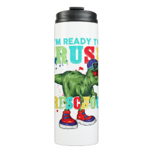 I'm Ready To Crush Second Grade Dinosaur Back To S Thermal Tumbler