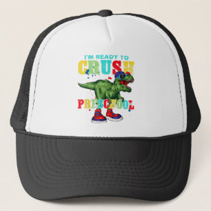 I'm Ready To Crush Second Grade Dinosaur Back To S Trucker Hat
