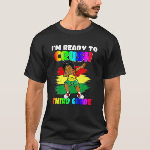 I'm Ready To Crush Third Grade Black Dabbing Boys T-Shirt