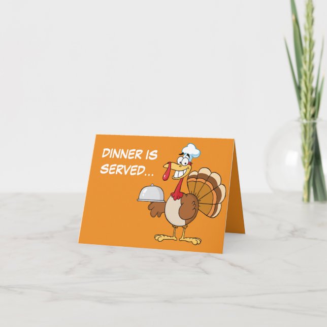 I'm Ready to Eat Thanksgiving Dinner Holiday Card (Front)