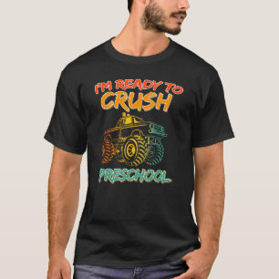 I'm Ready To Preschool Monster Truck Boys T-Shirt