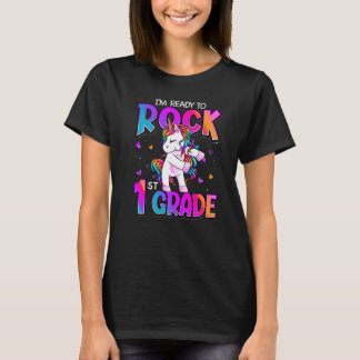 I'm Ready To Rock 1st Grade Unicorn Back To School T-Shirt