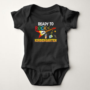 I'm Ready To Rock Kindergarten Back To School Baby Bodysuit