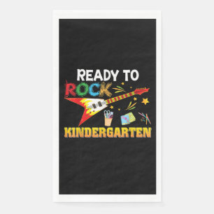 I'm Ready To Rock Kindergarten Back To School Napkin
