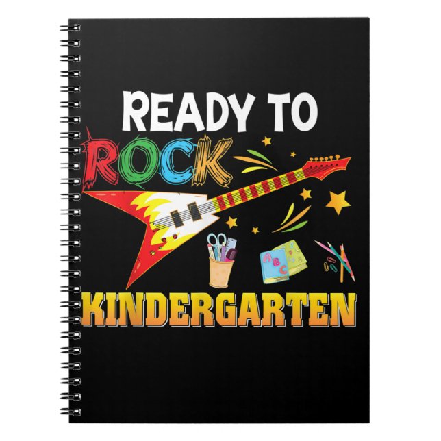 I'm Ready To Rock Kindergarten Back To School Notebook (Front)
