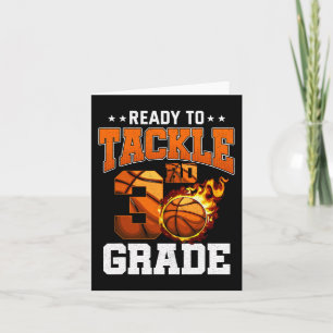 I'm Ready to Tackle 3rd Grade Basketball Back to S Card