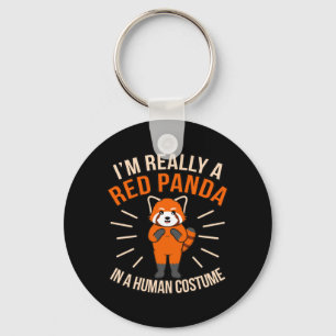 I'm Really A Red Panda Cute Pet Animal Pandas Love Keychain