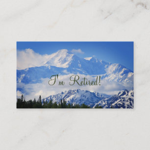 I'm Retired! Lovely Denali Contact Info Template Calling Card