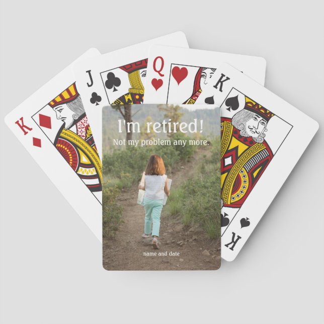 I'm Retired Playing Cards (Back)