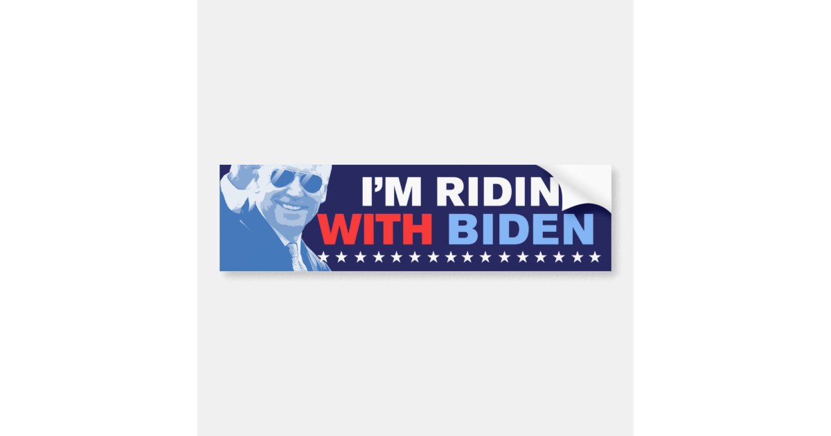 I'm Ridin' With Biden 2024 Bumper Sticker Zazzle