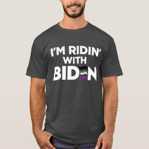 I'm Ridin With Biden 2024 LGBTQ Asexual Pride T-Shirt