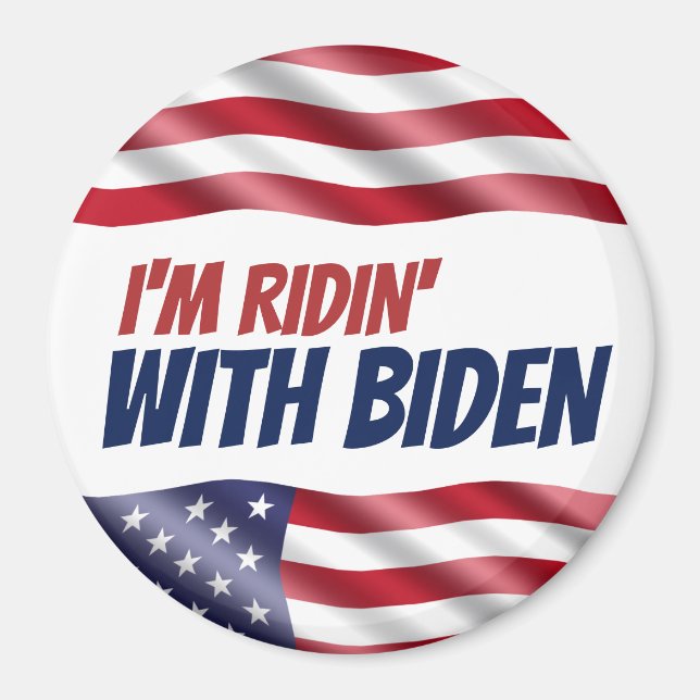 I'm Ridin with Biden Democrats Election 2024  Magnet (Front)