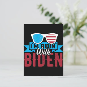 I'm Ridin With Biden Postcard