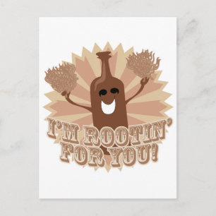 I'm rootin for you! postcard