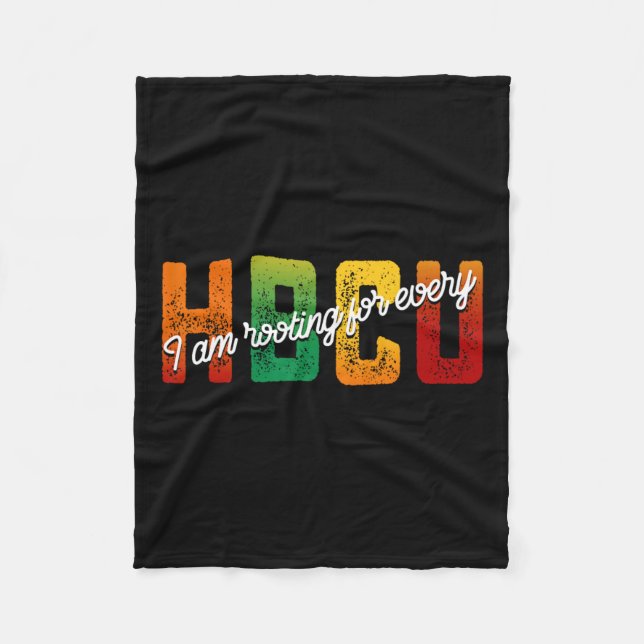 I'm Rooting For Every Hbcu Black History Month Stu Fleece Blanket (Front)