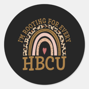 I'm Rooting For Every Hbcu Graduation Pride Histor Classic Round Sticker