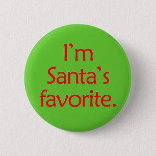 I'm Santa's Favourite 2 Inch Round Button