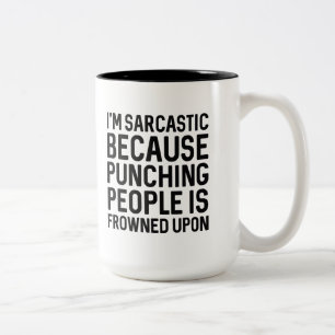 I'm Sarcastic Two-Tone Coffee Mug