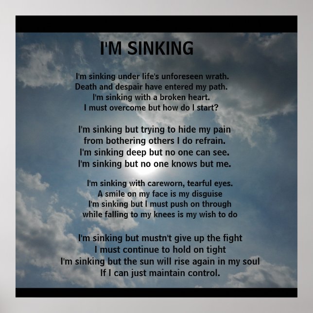 I'M SINKING poster (Front)