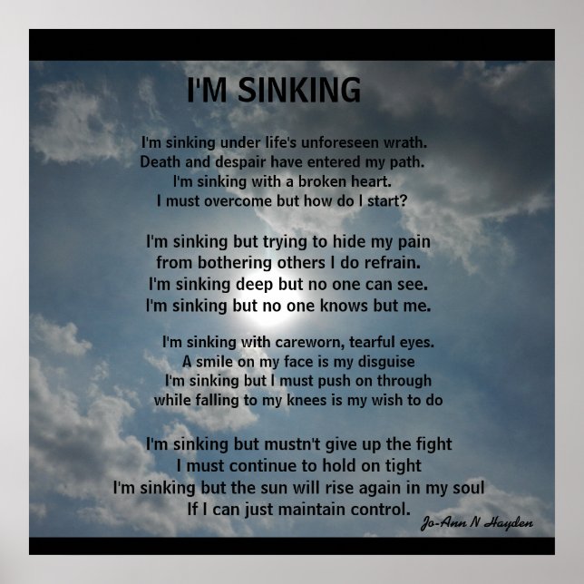 I'M SINKING poster (Front)