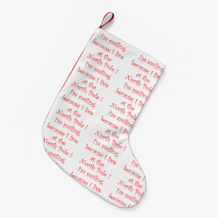 I'm smiling because-christmas stocking