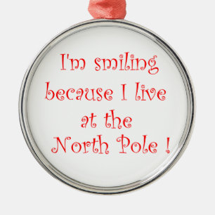 I'm smiling because-premium round ornament