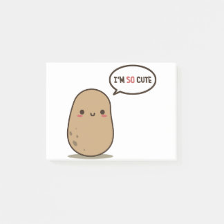 I'm so cute potato post-it notes