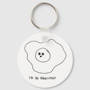 I'm So Eggcited Keychain