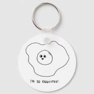 I'm So Eggcited Keychain