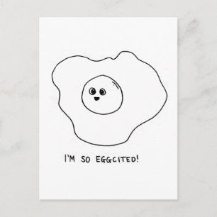 I'm So Eggcited Postcard