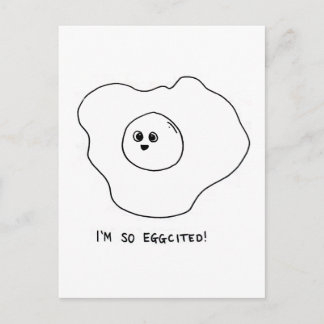 I'm So Eggcited Postcard