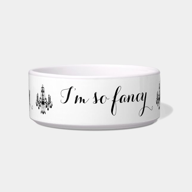 I'm so Fancy Chandelier Pet Bowl (Front)